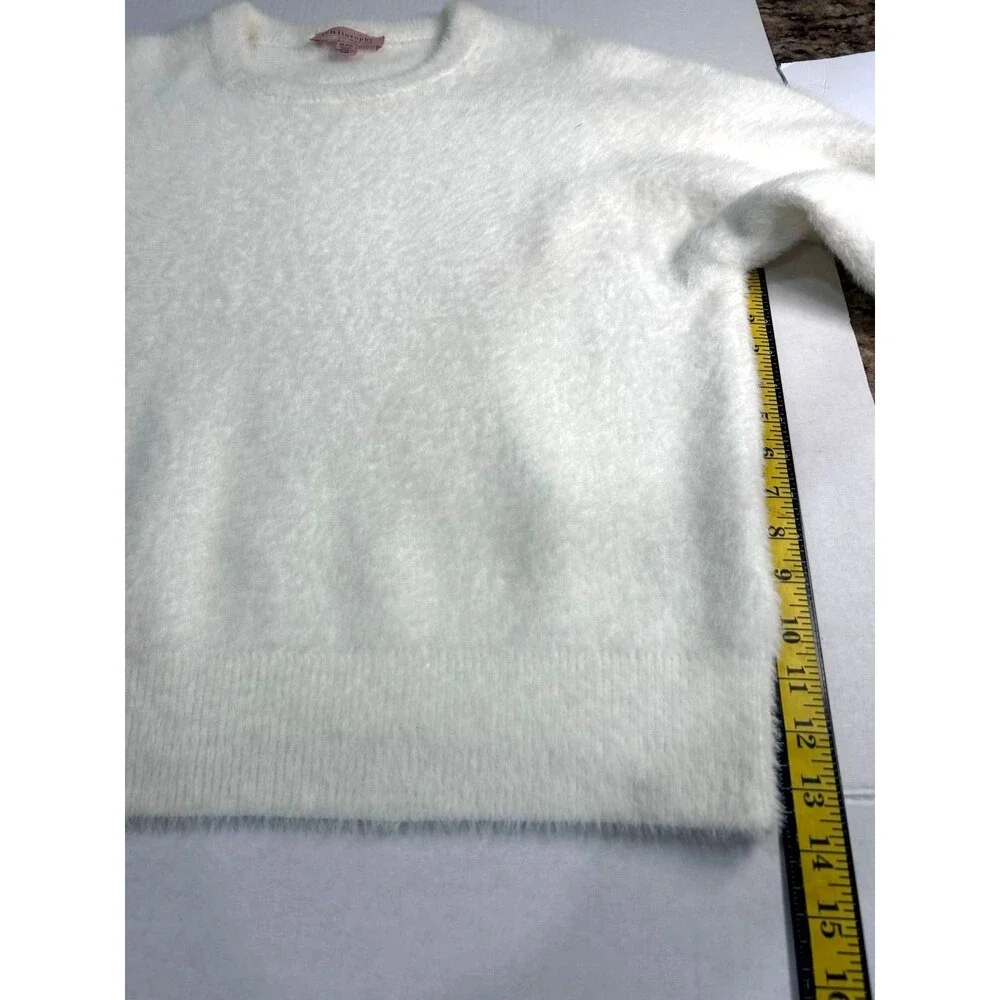 Philosophy Sweater Women’s Size XL Color Cream Pearls & Silver Balls Sleeves - Picture 9 of 12